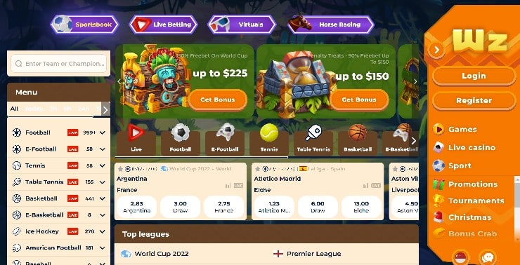 Online betting Cambodia- Wazamba
