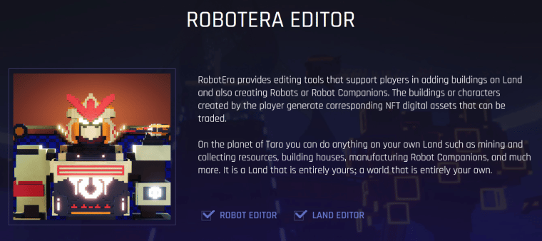 RobotEra Robot nft game