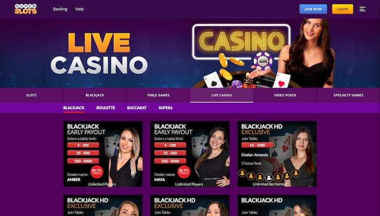 Super Slots Casino Live Dealer Blackjack