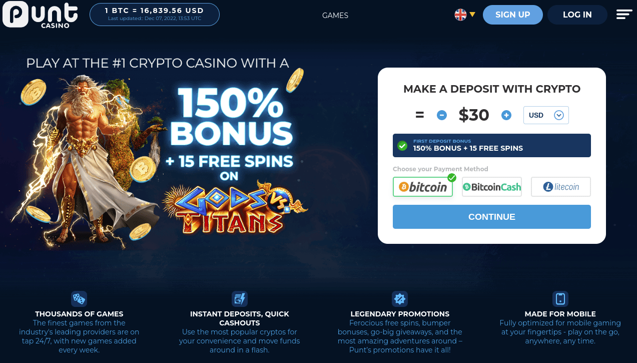 Punt Casino review