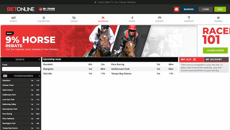 Horse Race Betting in Georgia BetOnline