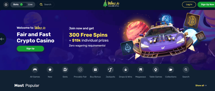 Winz.io Best Bitcoin Casino With Instant Withdrawals