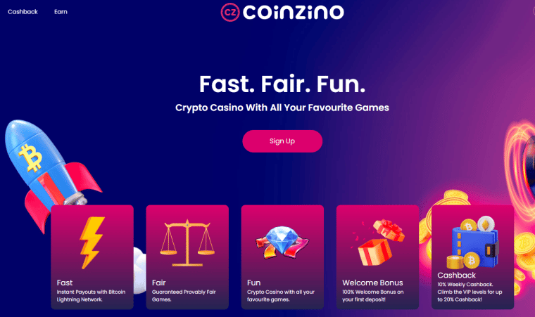 Coinzino with Play'n GO games