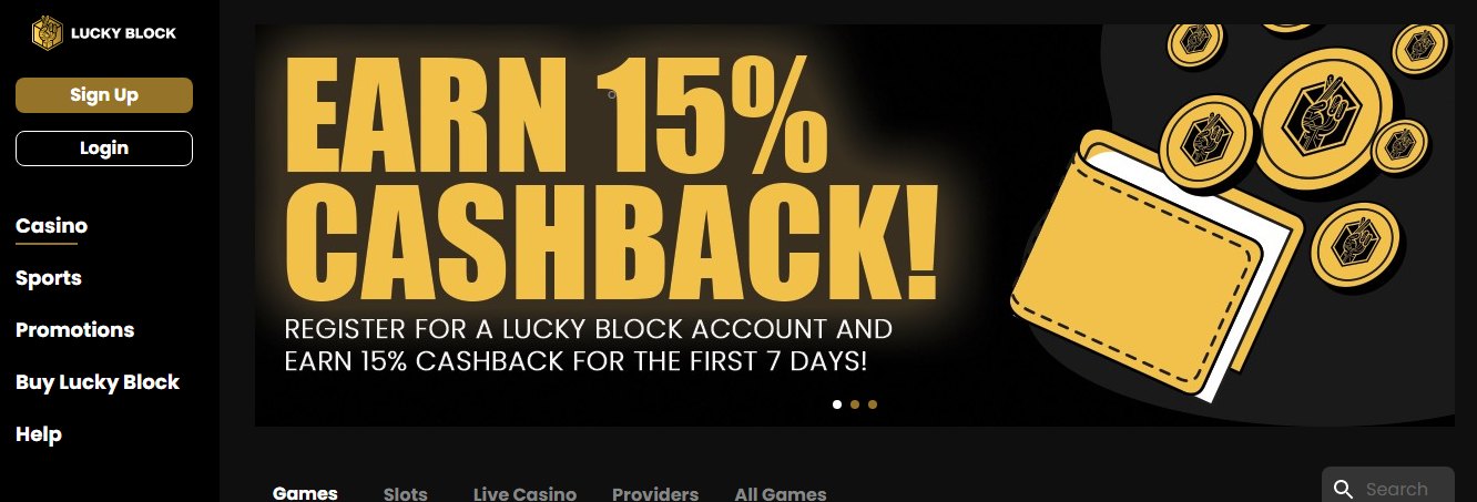 Lucky Block Sports betting site