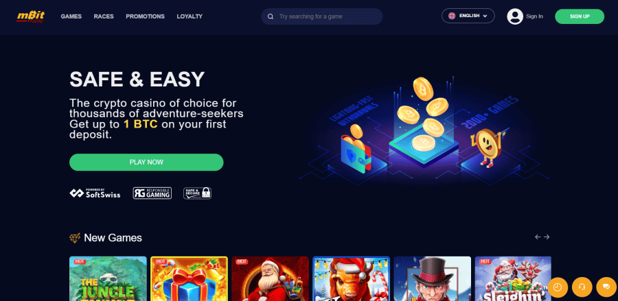 mBit Best Bitcoin Casino With Instant Withdrawals