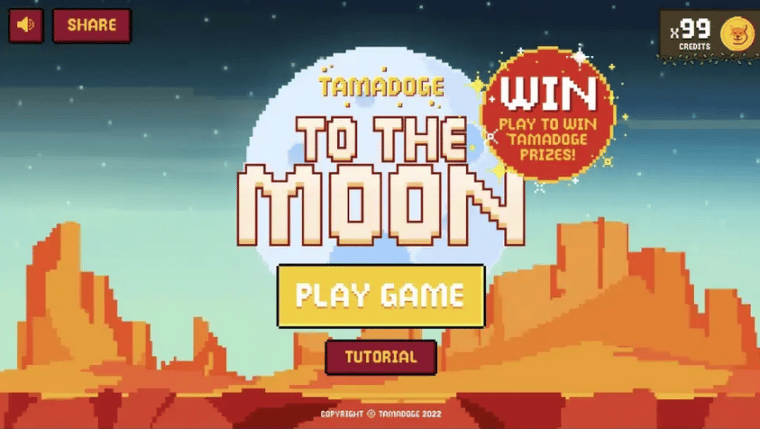 Tamadoge to the moon meme coin