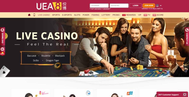 Live Online Casinos Malaysia - UEA8 Casino