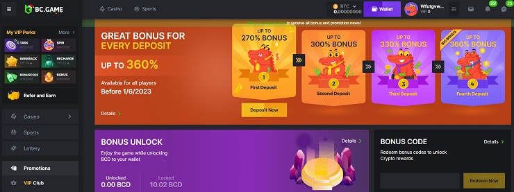 BC.Game High Payout Casino