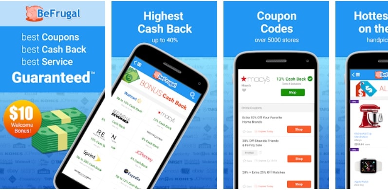 BeFrugal Cashback App | Up to 40% Cashback