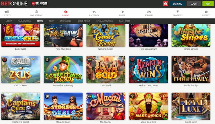BetOnline Best Michigan Slot Casino
