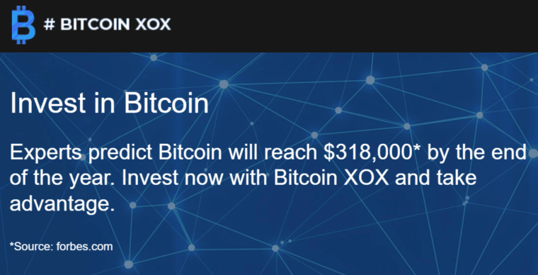 Bitcoin XOX Homepage