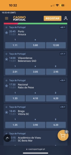 Casino Portugal homepage