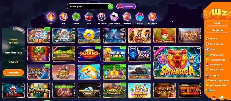 free spins in canada - wazamba home page