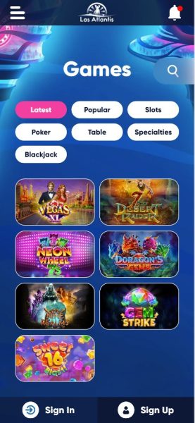 FL casino apps - Las Atlantis Casino