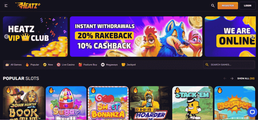 Heatz Casino Review for March 2023