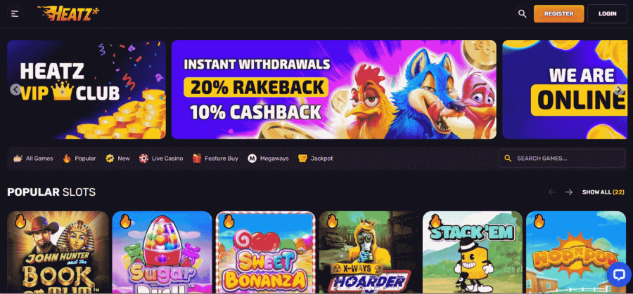 Heatz Casino Official Site