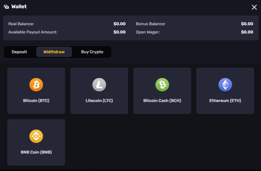 Heatz Casino Withdrawal Page