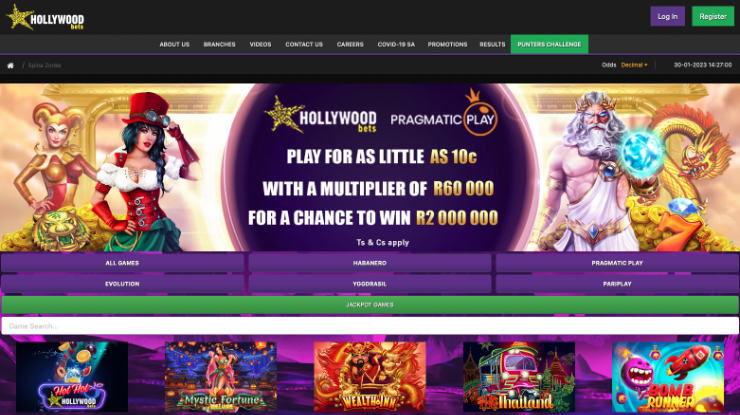 Hollywoodbets Casino Spina Zonke
