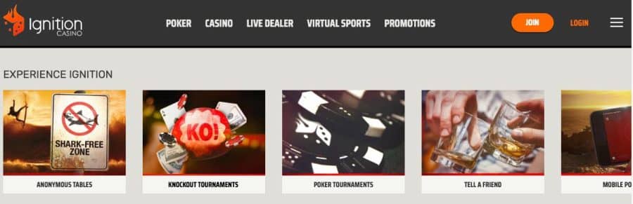 Ignition online betting site