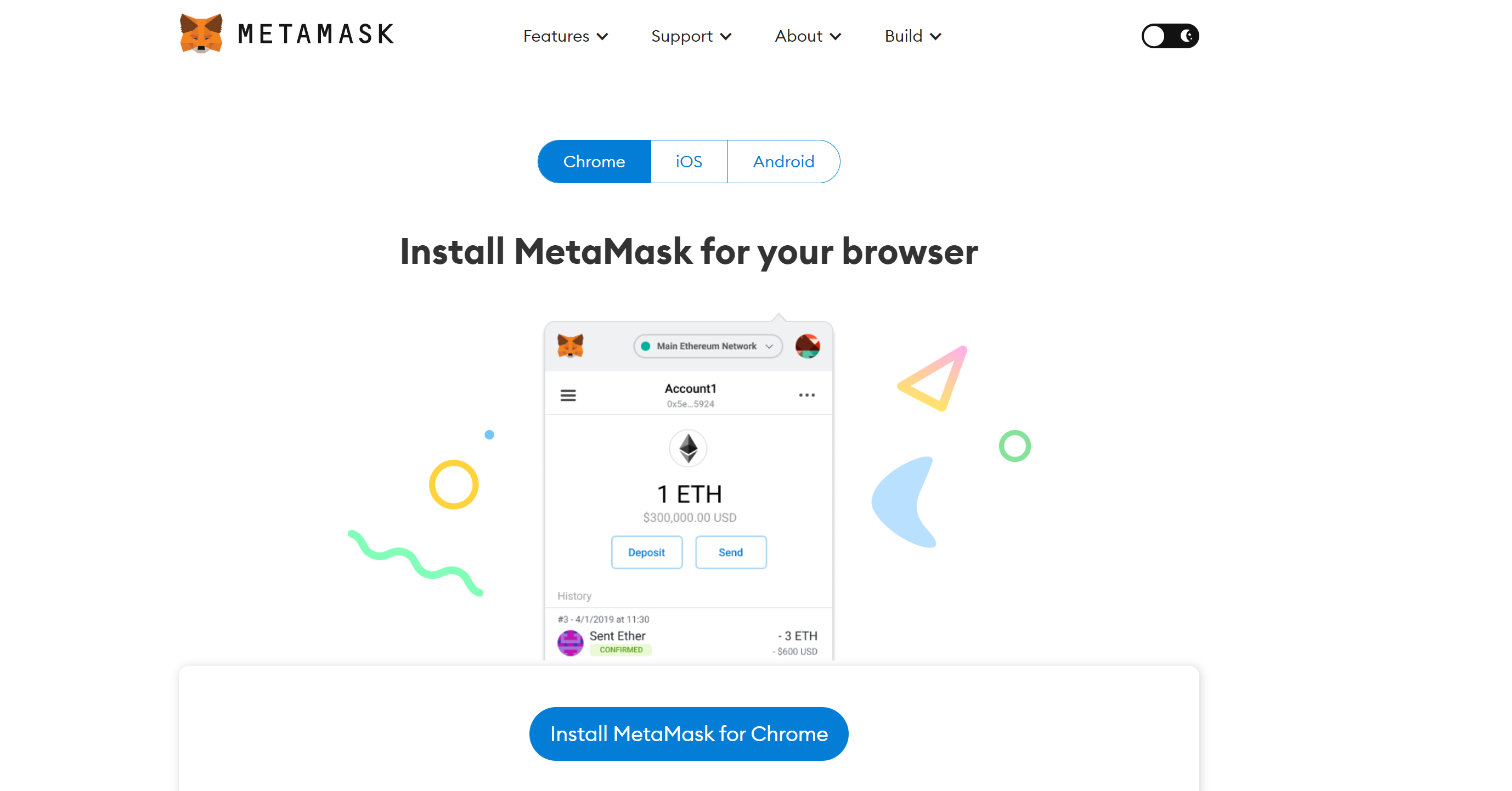 MetaMask Homepage ซื้อเหรียญ Meta Masters Guild