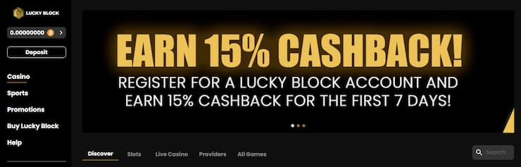Play n Go slots at Lucky Block casino