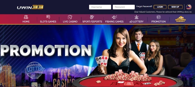 Malaysia Casino Bonus - uwin33
