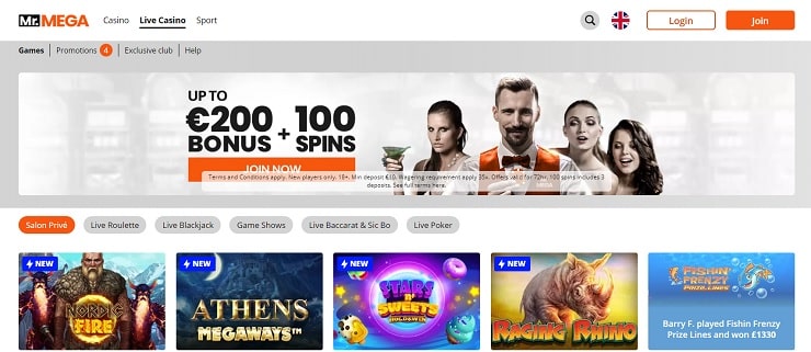 MrMega Real Money Online Casino NZ