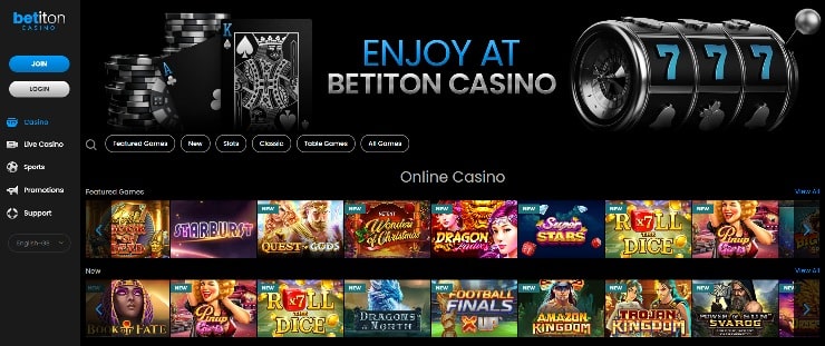 New Casinos UK - Betiton