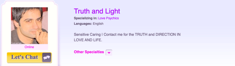 Truth and Light Best Online Psychics for Chat kasamba