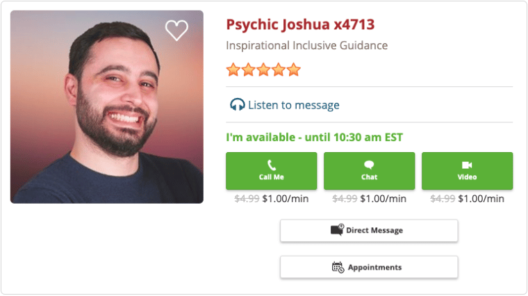 Psychic Source Joshua x4713 best online psychics for chat 2023