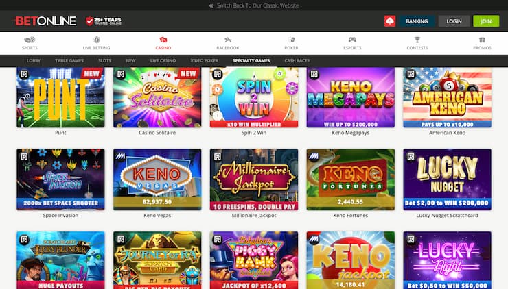 BetOnline Cash App Casino