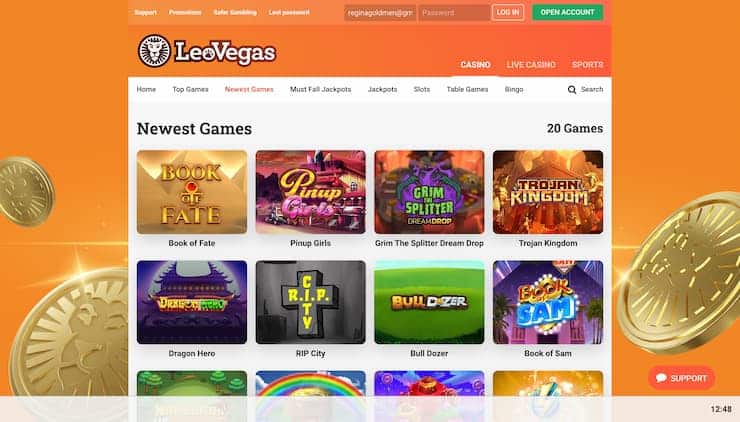 LeoVegas Casino Sugar Rush Slot