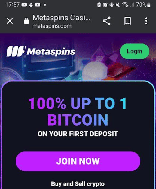 Metaspins casino mobile