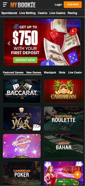 MyBookie Best TX Casino App