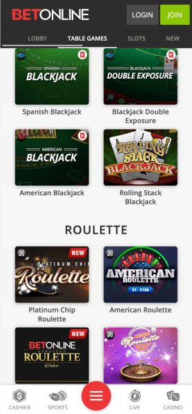 BetOnline South Dakota Casino App