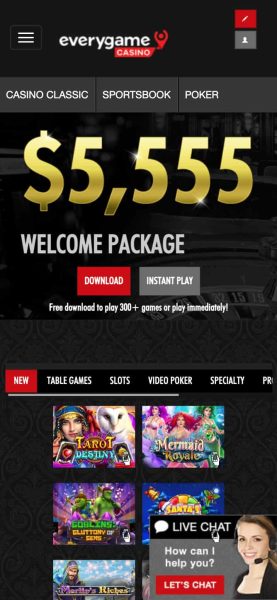 Everygame South Dakota Casino App