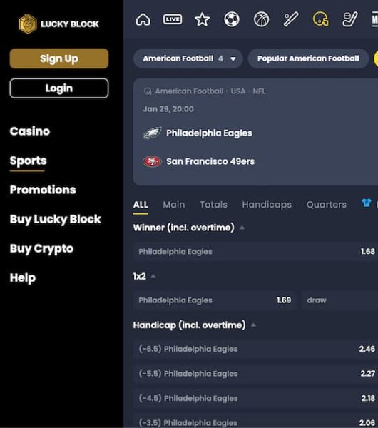 lucky block sport betting app
