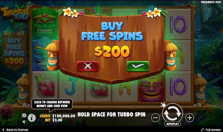Tropical Tiki Slot Bonus Buy