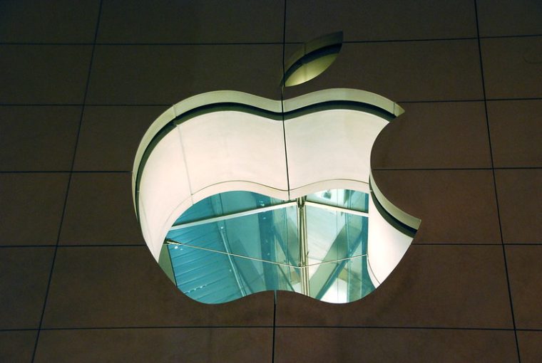 apple logo window