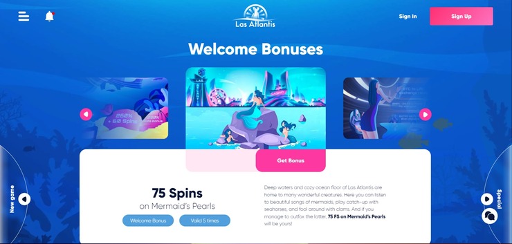 75 free spins bonus