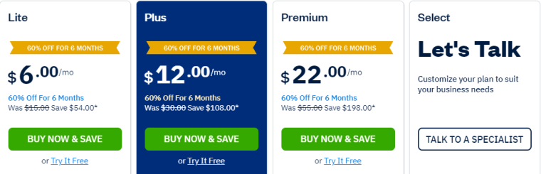 freshbooks Pricing