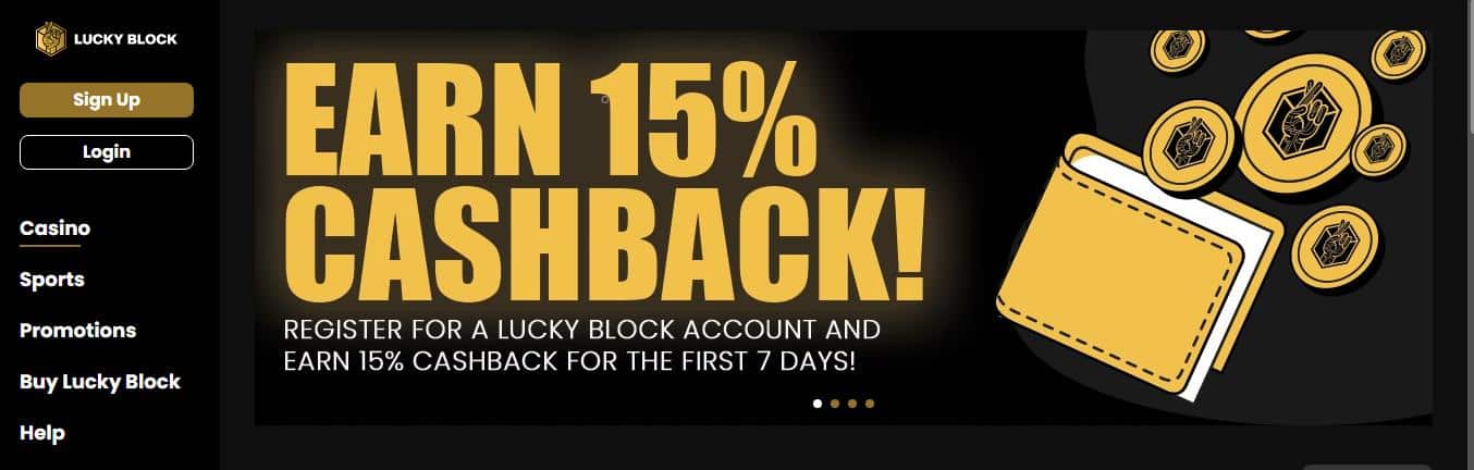 Lucky Block mobile casino website