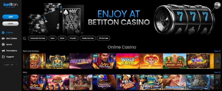 no account casinos UK - Betiton