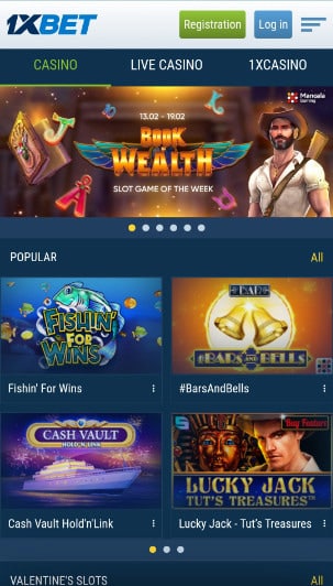 1xBet Mobile Games