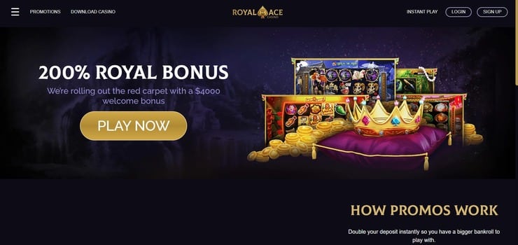 Royal Ace Casino welcome offer