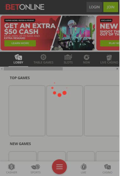 BetOnline - Casino App with Low Rollover