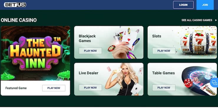BetUS Casino Games Online New Jersey