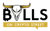 Bulls on crypto street logo