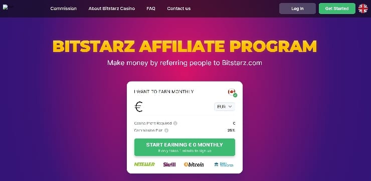 Casino affiliate programs - BitStarz