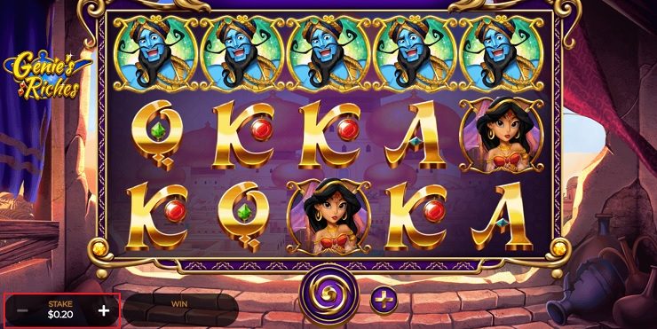 Genie's Riches Slot Stake